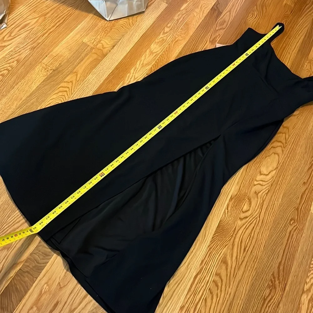 NWT BHLDN Adena Square-Neck Maxi Dress Black 16